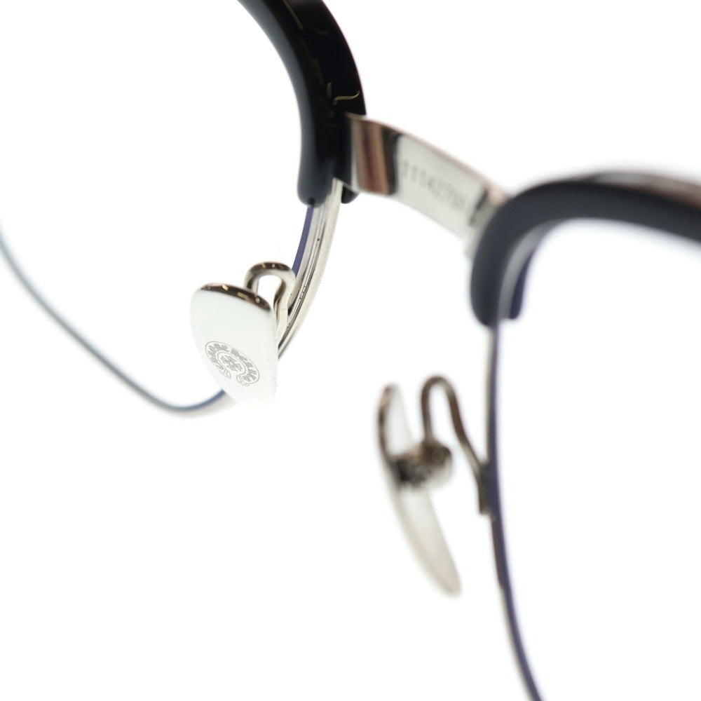 CHROME HEARTS(クロムハーツ) BONENNOISSEUR 2 CHクロステンプル ウェリントンサングラス 眼鏡 アイウェア ブラック