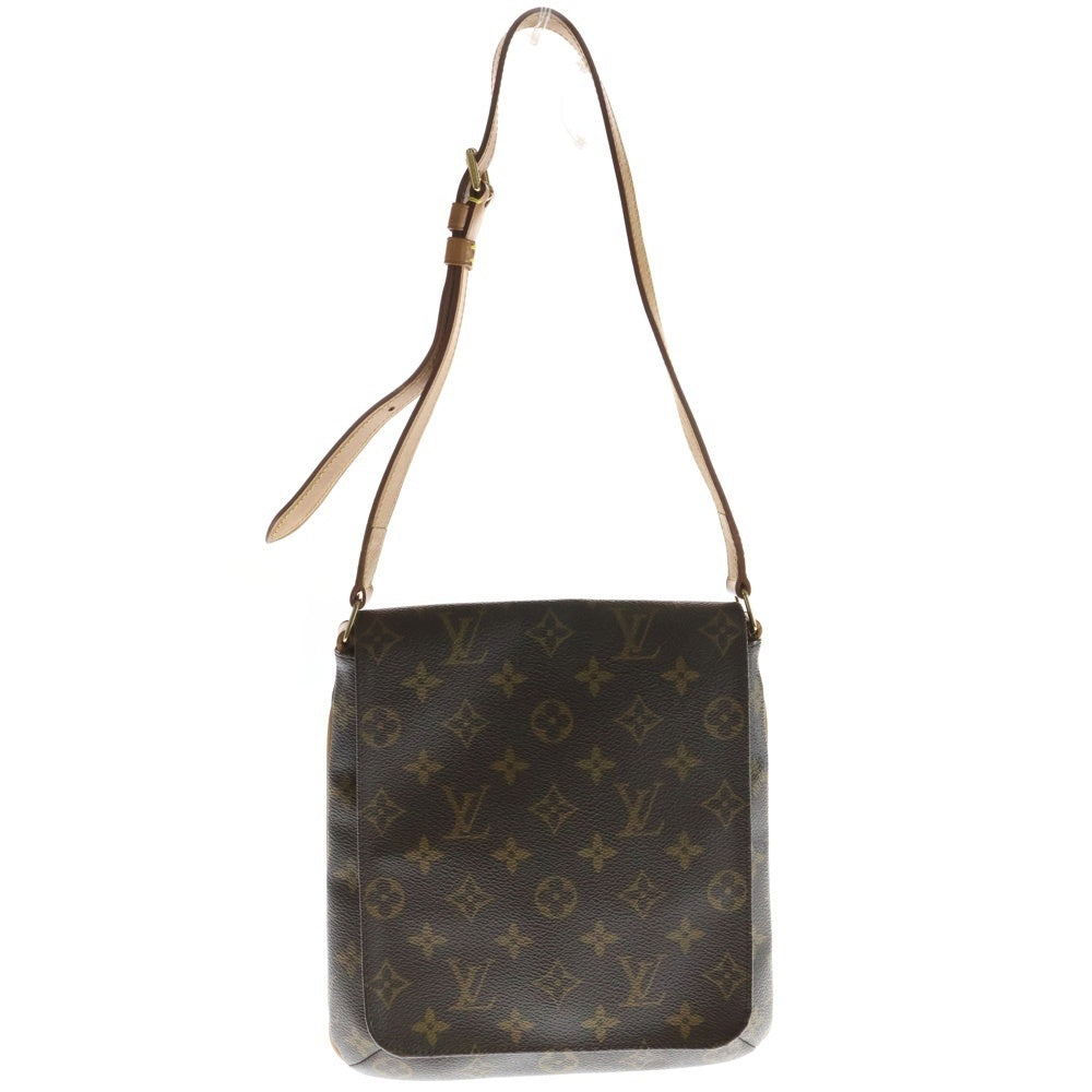 LOUIS VUITTON(ルイヴィトン) モノグラム ミュゼットサルサ PVC レザー ショルダーバッグ ゴールド金具 ブラウン M51258 レディース