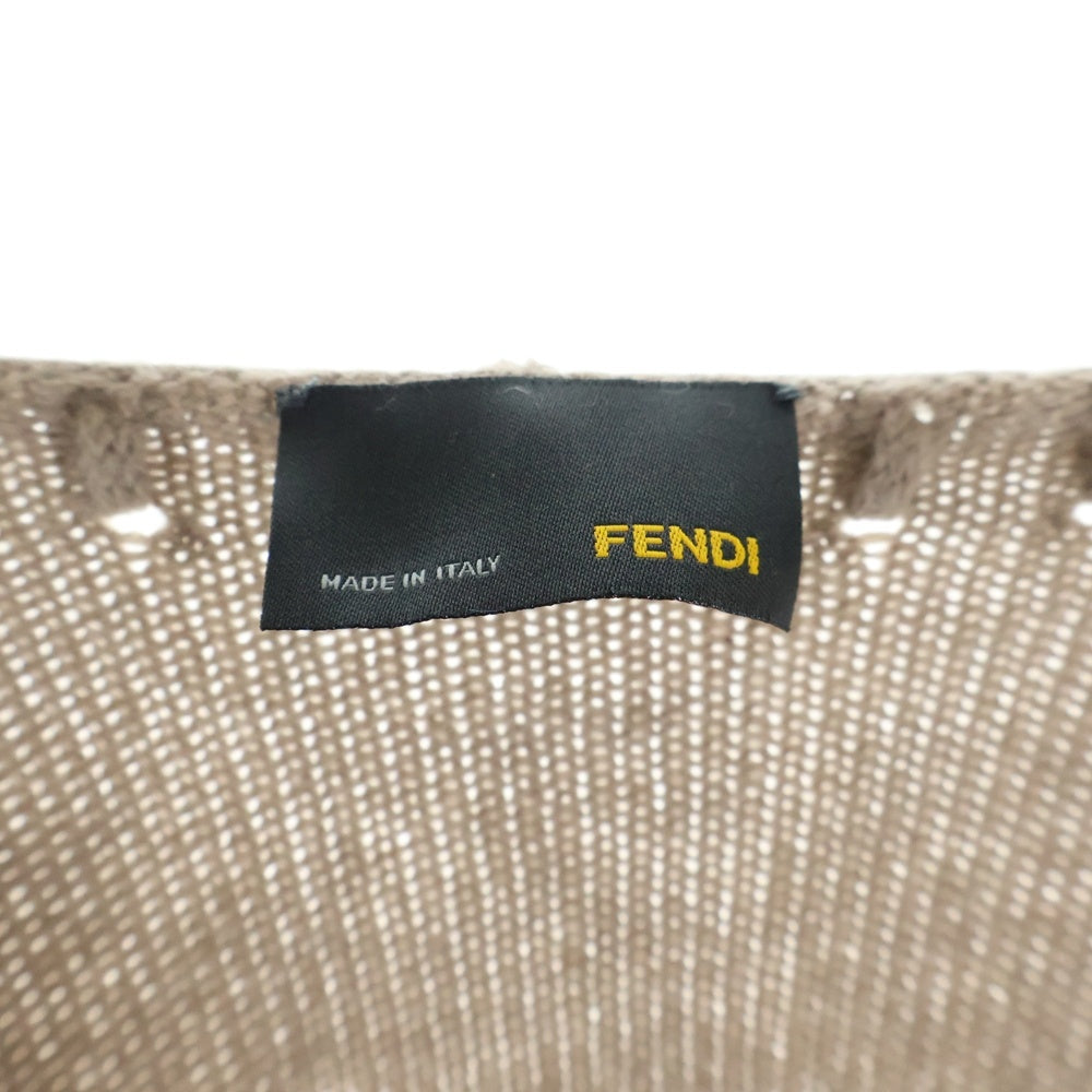 FENDI(フェンディ) カシミアポンチョ レディース FZ7573 ブラウン #40 FZ7573