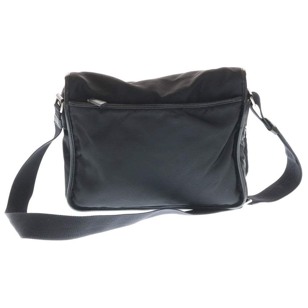 PRADA(プラダ) ロゴ ジャガード ショルダーバッグ ブラック レザー VA0768 VA0768 レディース