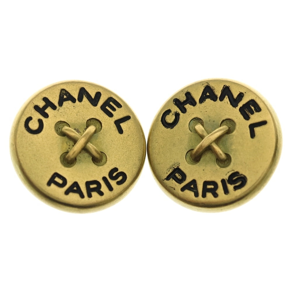 CHANEL(シャネル) ボタン イヤリング ゴールド GP 95P レディース