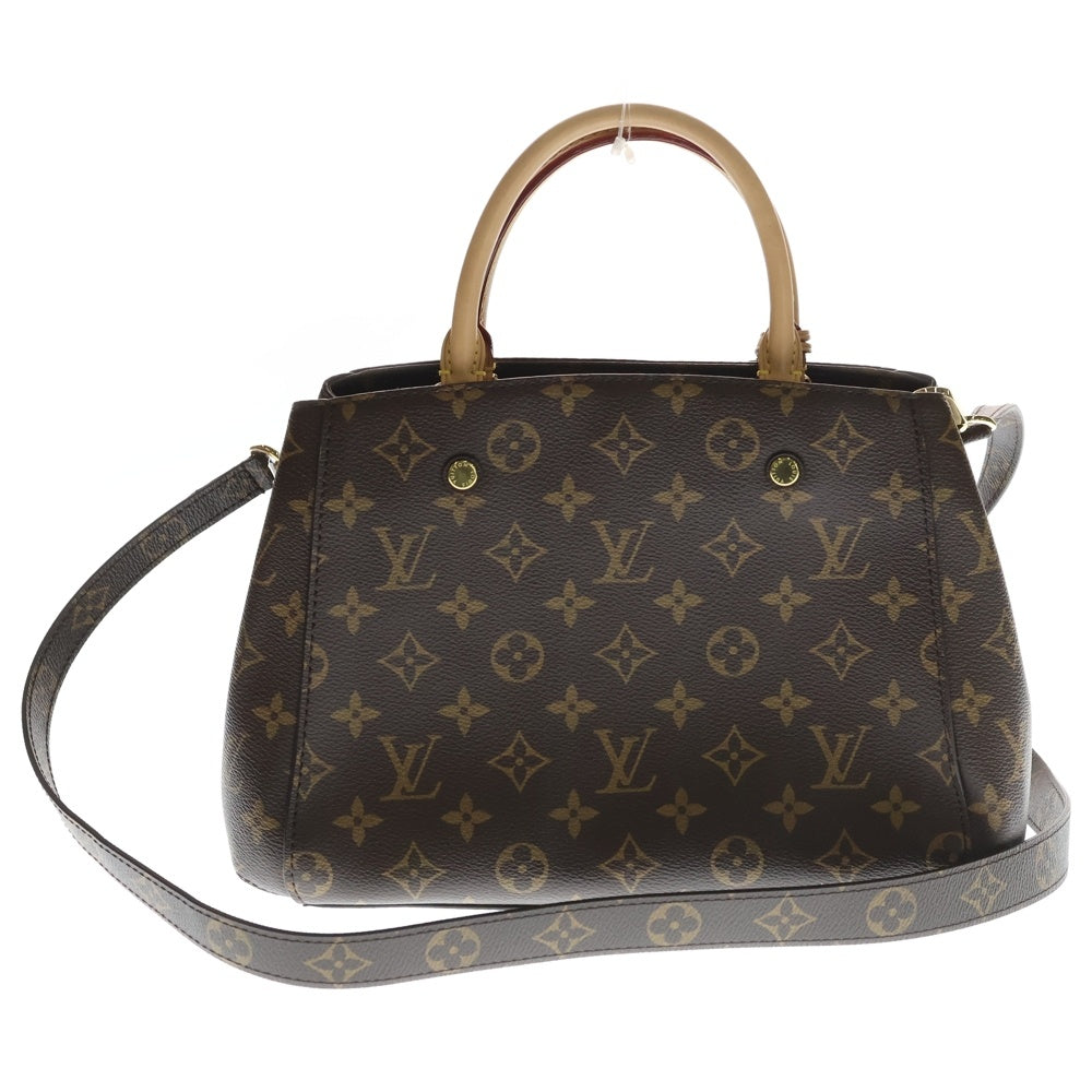 LOUIS VUITTON(ルイヴィトン) モノグラム モンテーニュBB 2wayバッグ ショルダーバッグ ブラウン PVCレザー M41005 RFID スト・カデナ・鍵 レディース