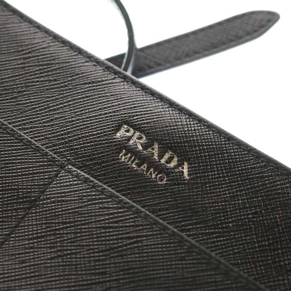 PRADA(プラダ) ミニ ショルダーバッグ ポシェット ブラック レザー レディース