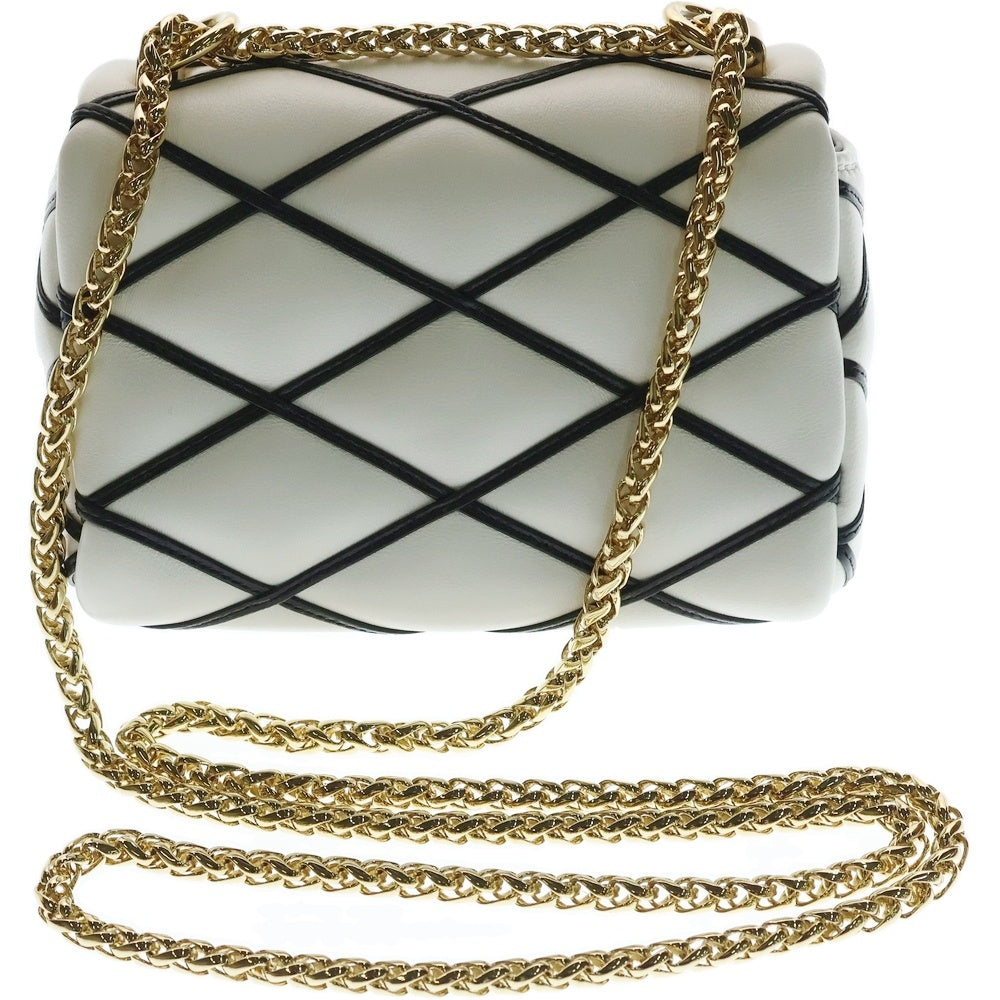 LOUIS VUITTON(ルイヴィトン) マルタージュ ツイストロック レザー ホワイト×ブラック ショルダーバッグ M23762 ICタイプ