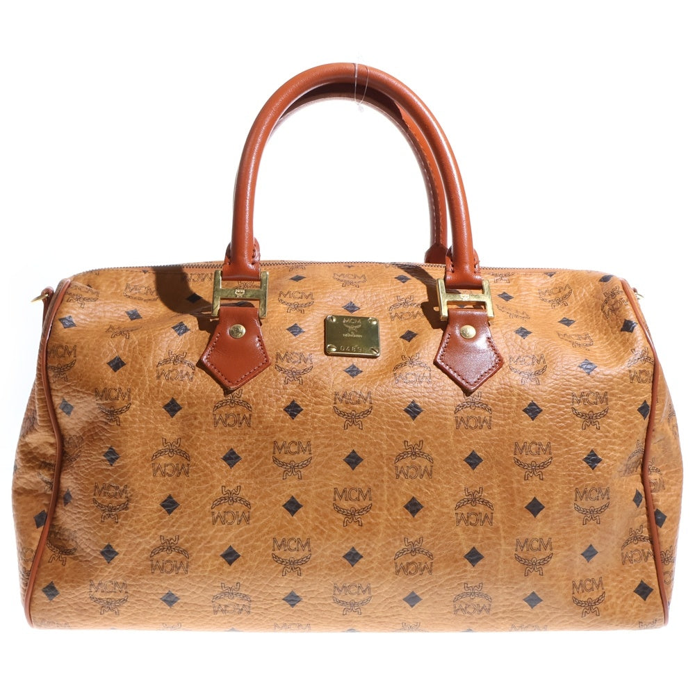 MCM(エム シー エム) ヴィセトス ハンドバッグ ブラウン レザー レディース