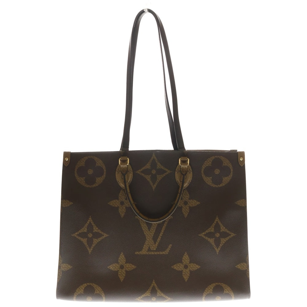 LOUIS VUITTON(ルイヴィトン) モノグラムリバース オンザゴー GM ハンドバッグ ブラウン PVCレザー M45320 FP4250 レディース
