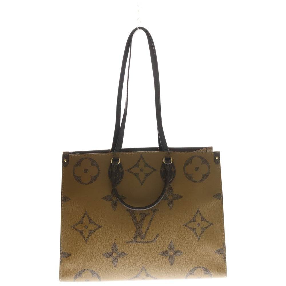 LOUIS VUITTON(ルイヴィトン) モノグラムリバース オンザゴー GM ハンドバッグ ブラウン PVCレザー M45320 FP4250 レディース