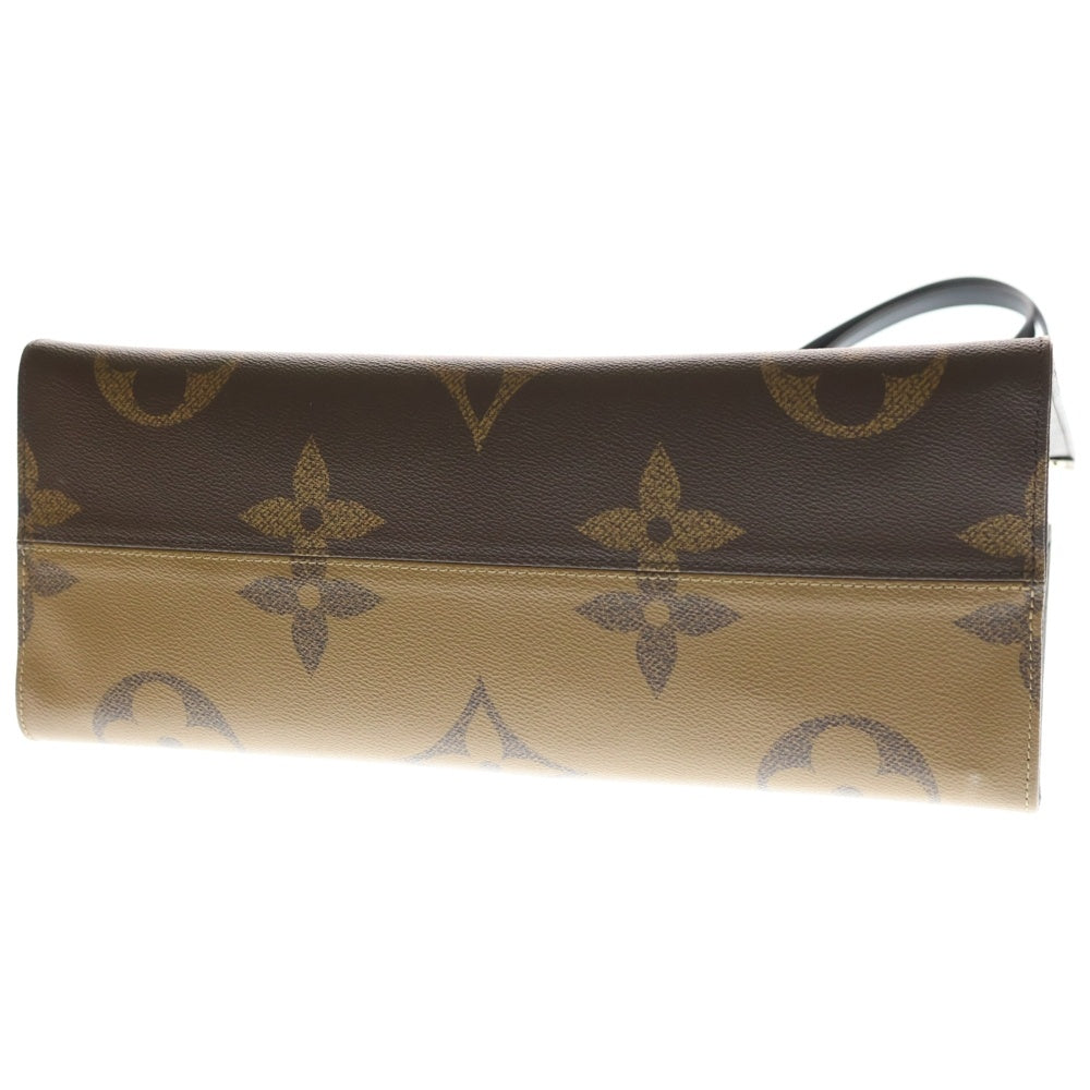 LOUIS VUITTON(ルイヴィトン) モノグラムリバース オンザゴー GM ハンドバッグ ブラウン PVCレザー M45320 FP4250 レディース