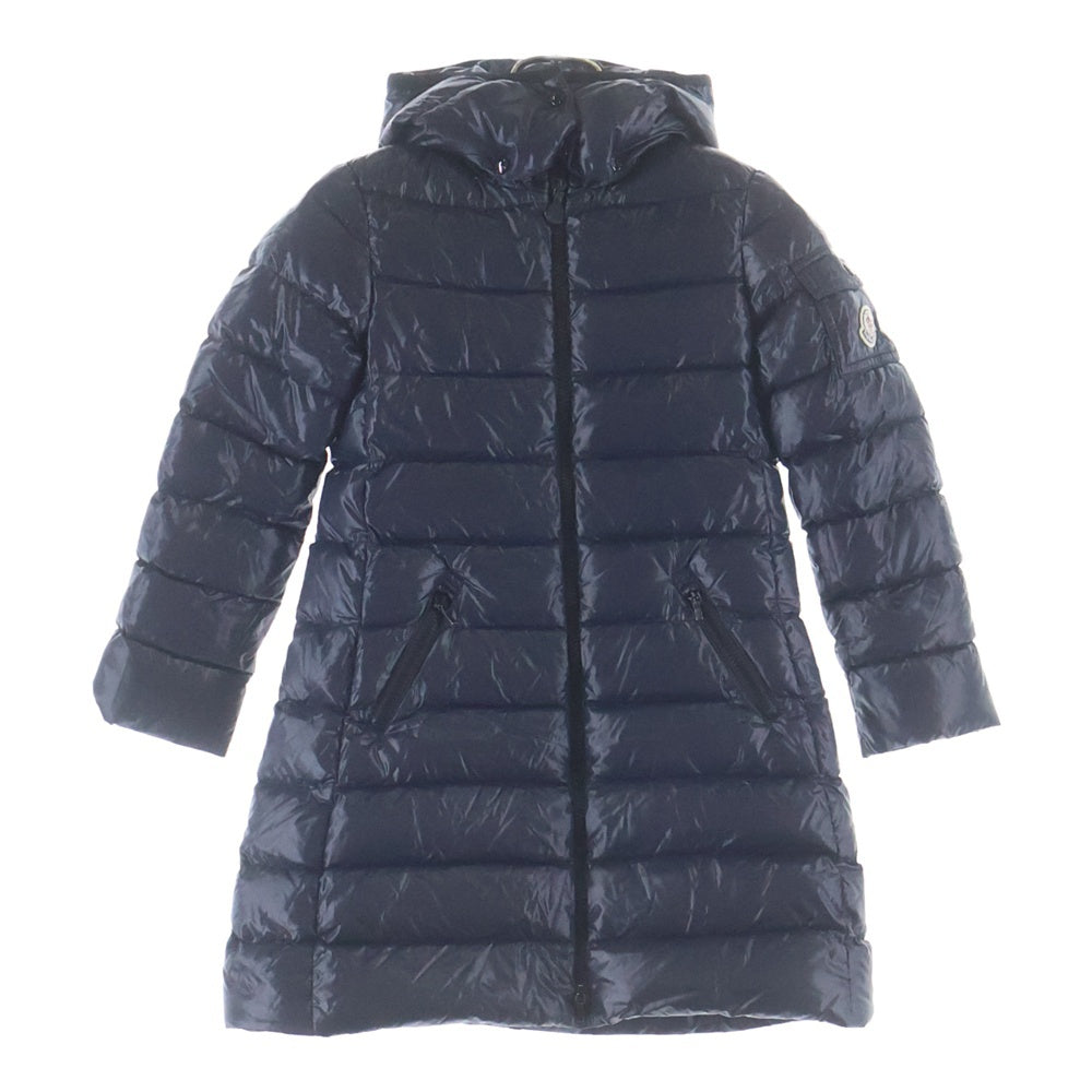 MONCLER(モンクレール) 18AW MOKA モカ フーデッド ジップアップ ダウン ロング ジャケット コート キッズ ネイビー D29544990005