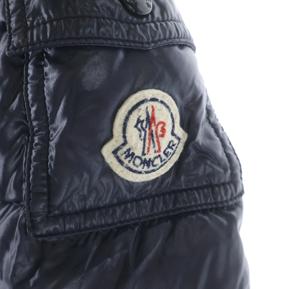 MONCLER(モンクレール) 18AW MOKA モカ フーデッド ジップアップ ダウン ロング ジャケット コート キッズ ネイビー D29544990005