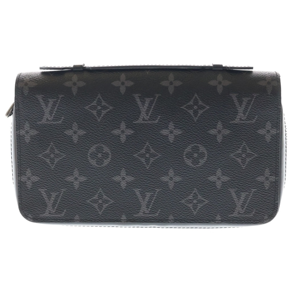LOUIS VUITTON(ルイヴィトン) モノグラムエクリプス ジッピーXL ロングウォレット 長財布 カードケース ブラック レザー×PVC M61698 シルバー金具