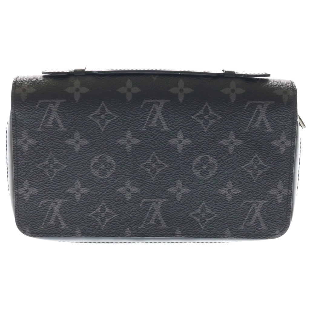LOUIS VUITTON(ルイヴィトン) モノグラムエクリプス ジッピーXL ロングウォレット 長財布 カードケース ブラック レザー×PVC M61698 シルバー金具