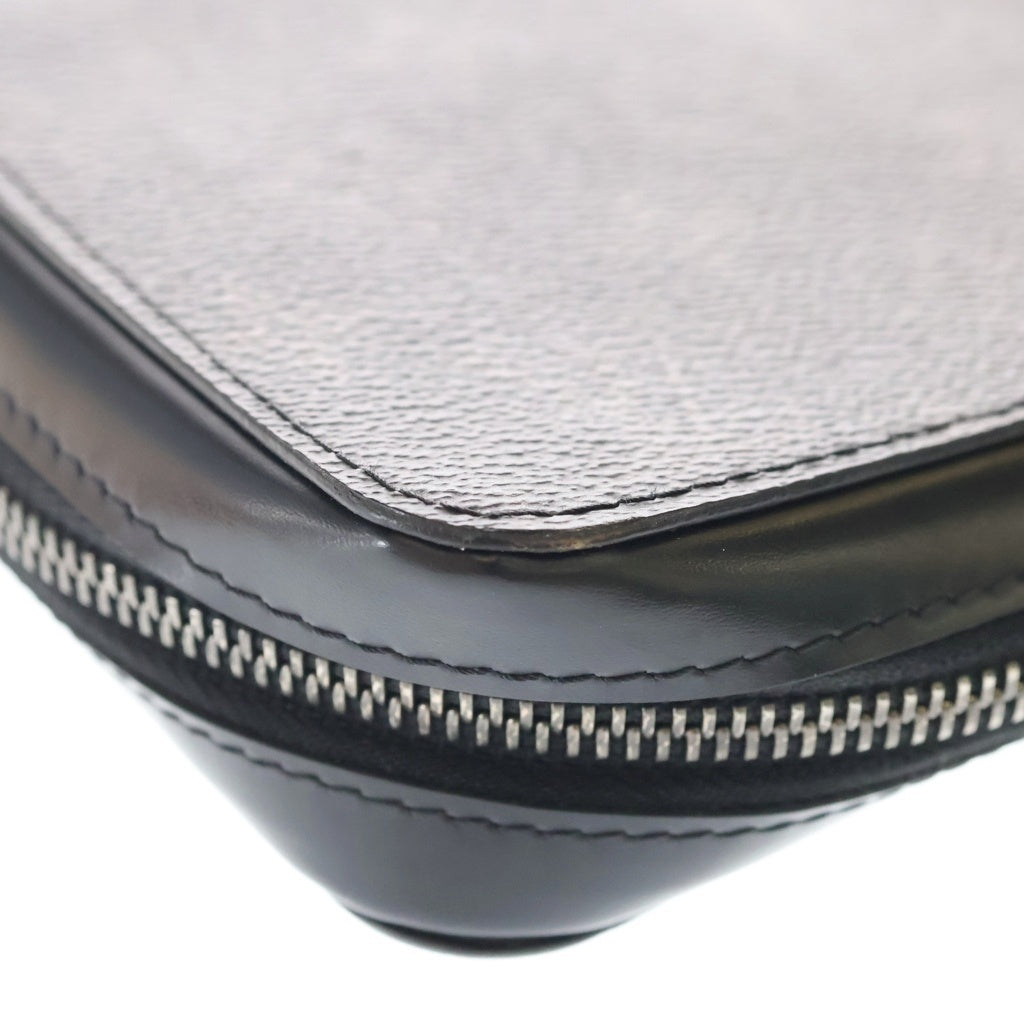 LOUIS VUITTON(ルイヴィトン) モノグラムエクリプス ジッピーXL ロングウォレット 長財布 カードケース ブラック レザー×PVC M61698 シルバー金具