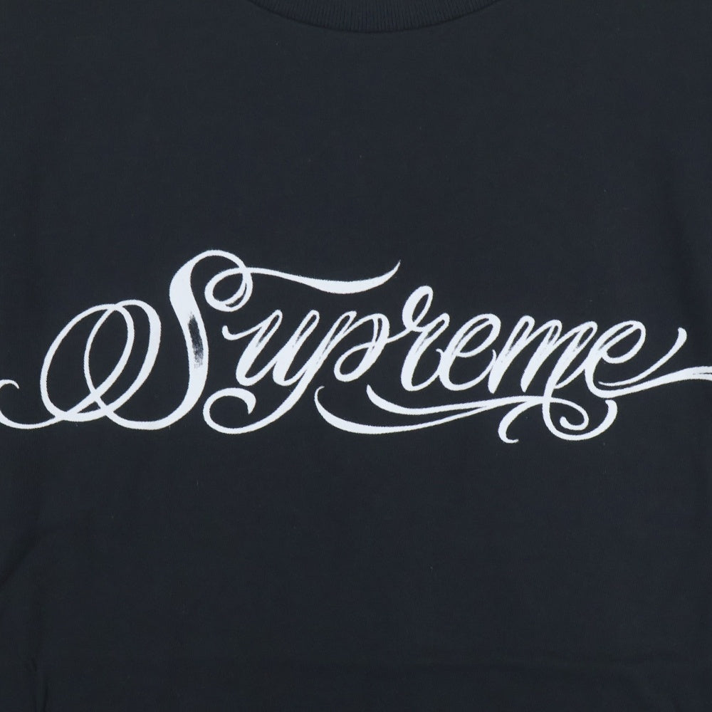 SUPREME(シュプリーム) 24AW Script Tee スクリプト プリント クルーネック 半袖Tシャツ カットソー ブラック