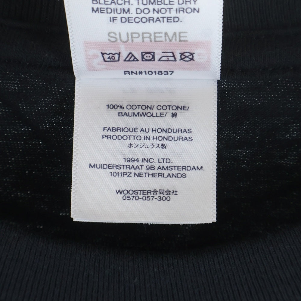 SUPREME(シュプリーム) 24AW Script Tee スクリプト プリント クルーネック 半袖Tシャツ カットソー ブラック