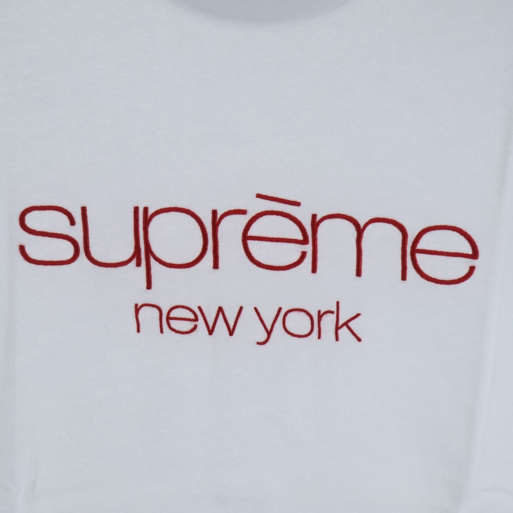 SUPREME(シュプリーム) 23AW Classic Logo Tee クラシック ロゴ クルーネック 半袖Tシャツ カットソー ホワイト