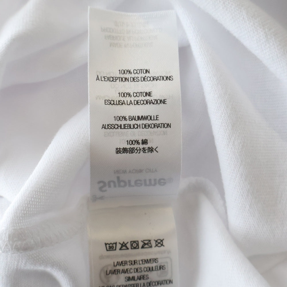 SUPREME(シュプリーム) 23AW Classic Logo Tee クラシック ロゴ クルーネック 半袖Tシャツ カットソー ホワイト