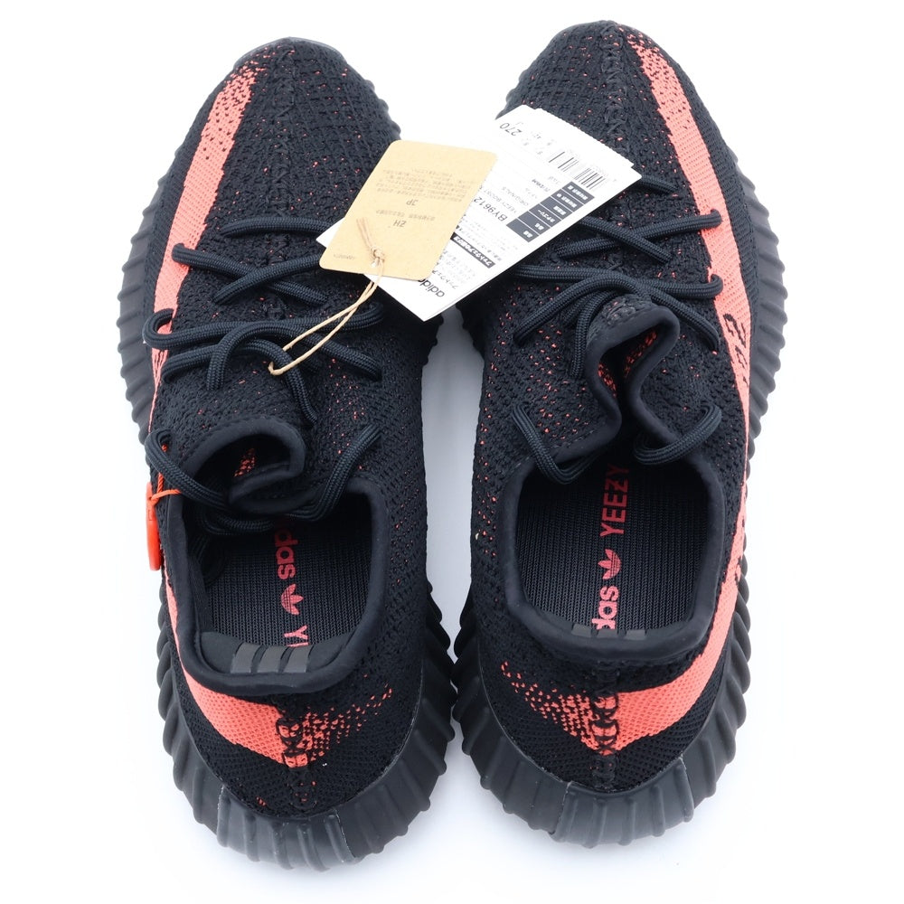 adidas(アディダス) YEEZY BOOST 350 V2 CORE BLACK イージーブースト ローカットスニーカー ブラック/オレンジ US9/27cm BY9612