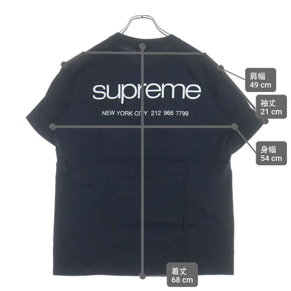 SUPREME(シュプリーム) 23AW NYC Tee ニューヨーク シティ プリント クルーネック 半袖Tシャツ カットソー ブラック