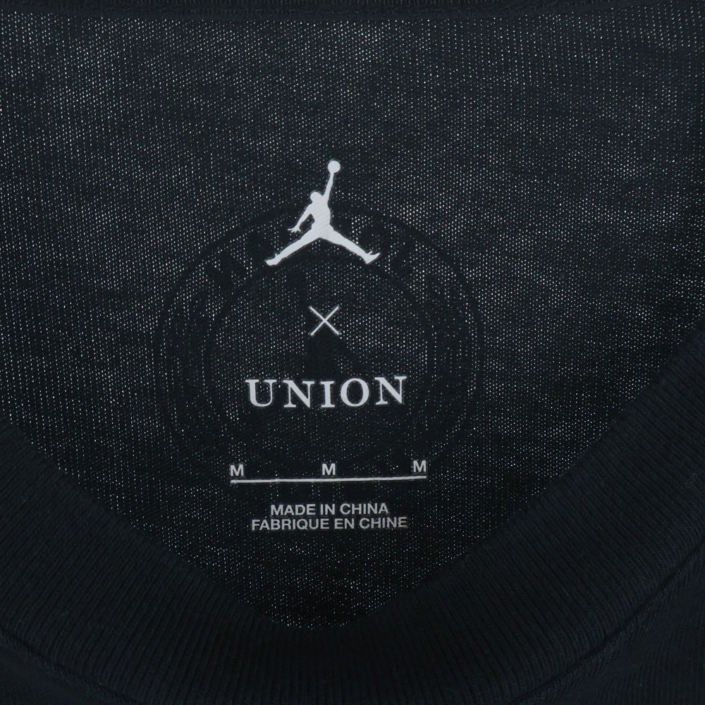 NIKE(ナイキ) ×UNION TEE ×ユニオン フロントブランドロゴデザインプリント 半袖Tシャツ カットソー ブラック DV7343-010