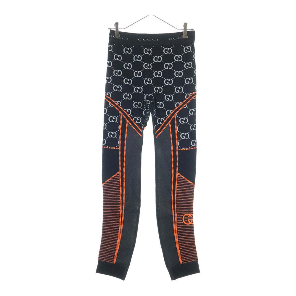 GUCCI(グッチ) GGジャカード ジャージー レギンス パンツ ブラック レディース 689203 XJEFV