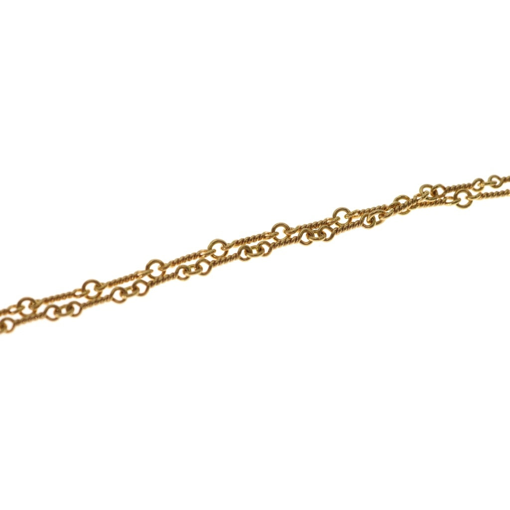 CHROME HEARTS(クロムハーツ) 22K NECKCHAIN T18 ツイストチェーンネックレス 18inch ゴールドBCA014