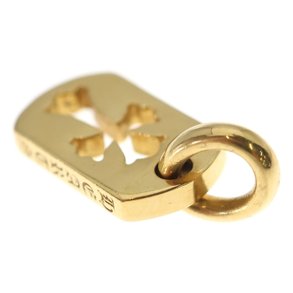 CHROME HEARTS(クロムハーツ) 22K DT TNY CO CRS タイニーカットアウトクロス ドッグタグ ペンダントトップ ゴールド BCA042