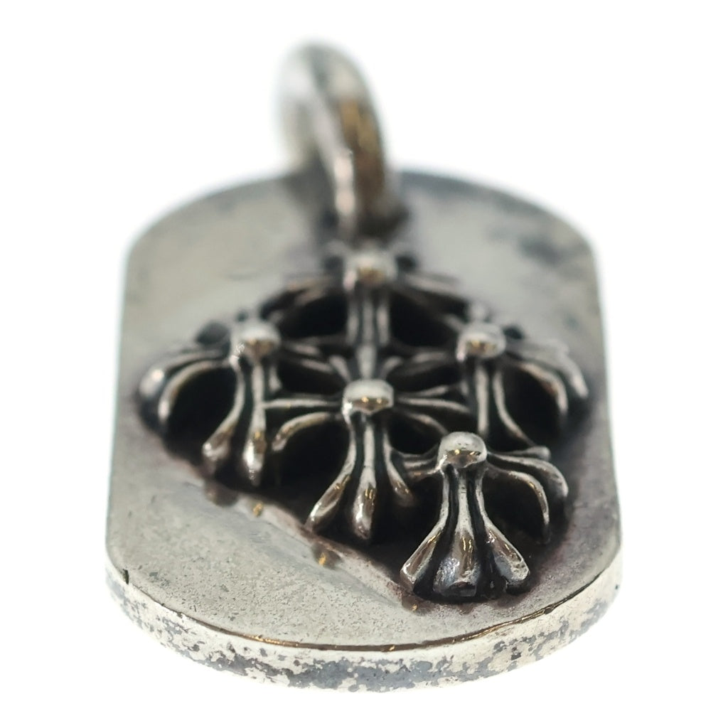 CHROME HEARTS(クロムハーツ) RAISED DOGTAG レイズドドッグタグ チャーム ネックレストップ シルバー