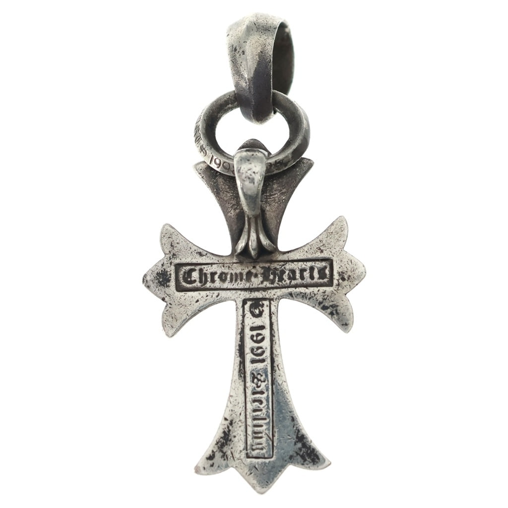 CHROME HEARTS(クロムハーツ) CH CRS SML W/BALE Wベイル スモールCHクロス ペンダントトップ シルバー BCA218