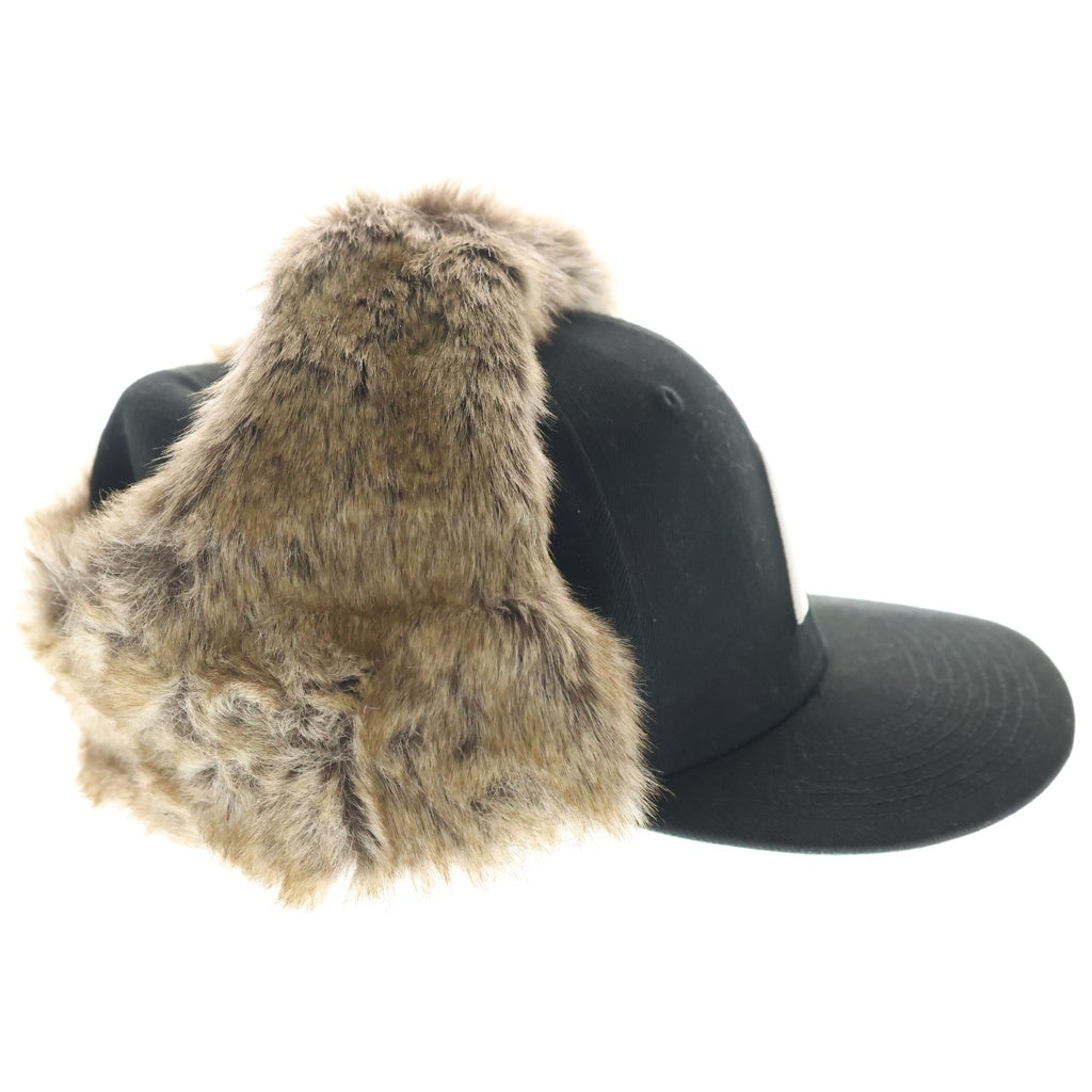 Palace Skateboards(パレススケートボーズ) 24AW ×NEW ERA DOGEAR LP 59FIFTY ニューエラ フェイクファー ドッグイヤー ベースボールキャップ 帽子 ブラック
