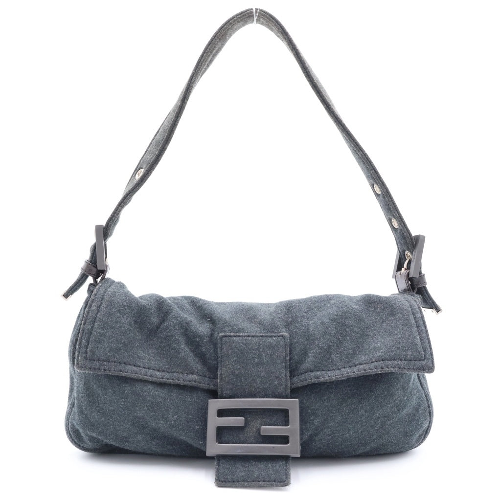 FENDI」 マンマバケット ハンドバッグ - グレー レディース