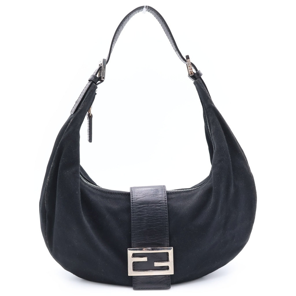 FENDI(フェンディ) マンマバケット フロントロゴ ハンドバッグ ブラック 2348 16321 009 レディース
