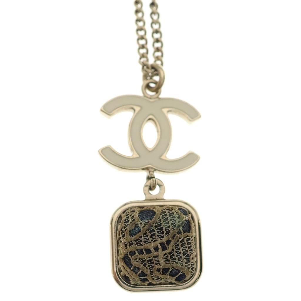 CHANEL(シャネル) ココマーク ネックレス GP ゴールド×ホワイト 06A レディース