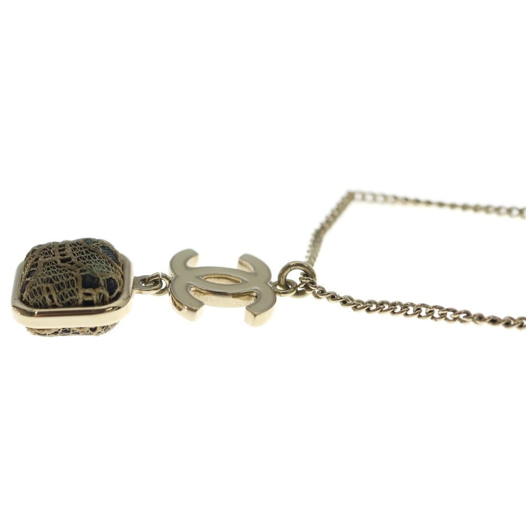 CHANEL(シャネル) ココマーク ネックレス GP ゴールド×ホワイト 06A レディース
