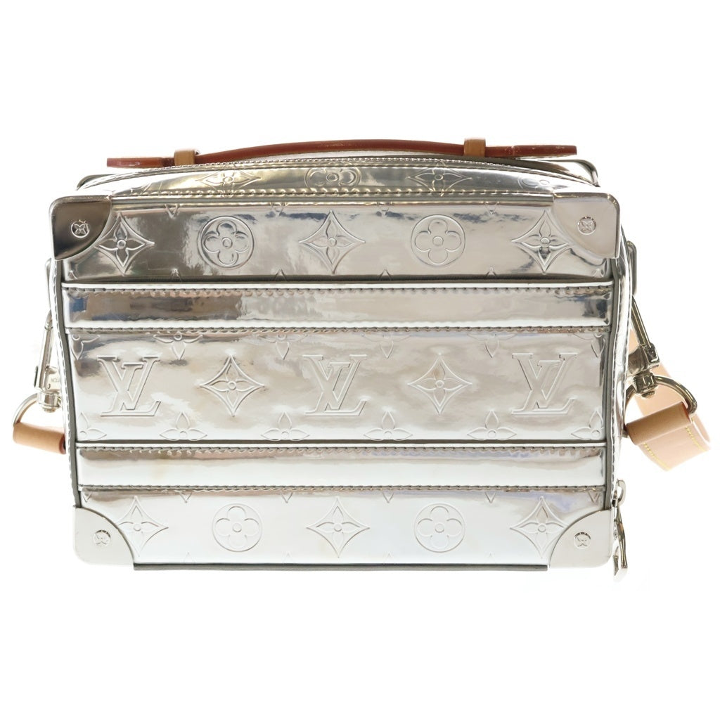 LOUIS VUITTON(ルイヴィトン) モノグラム ミラー ハンドル ソフトトランク ショルダーバッグ シルバー PVCレザー M45885 M45885 レディース