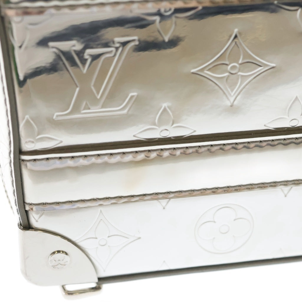 LOUIS VUITTON(ルイヴィトン) モノグラム ミラー ハンドル ソフトトランク ショルダーバッグ シルバー PVCレザー M45885 M45885 レディース