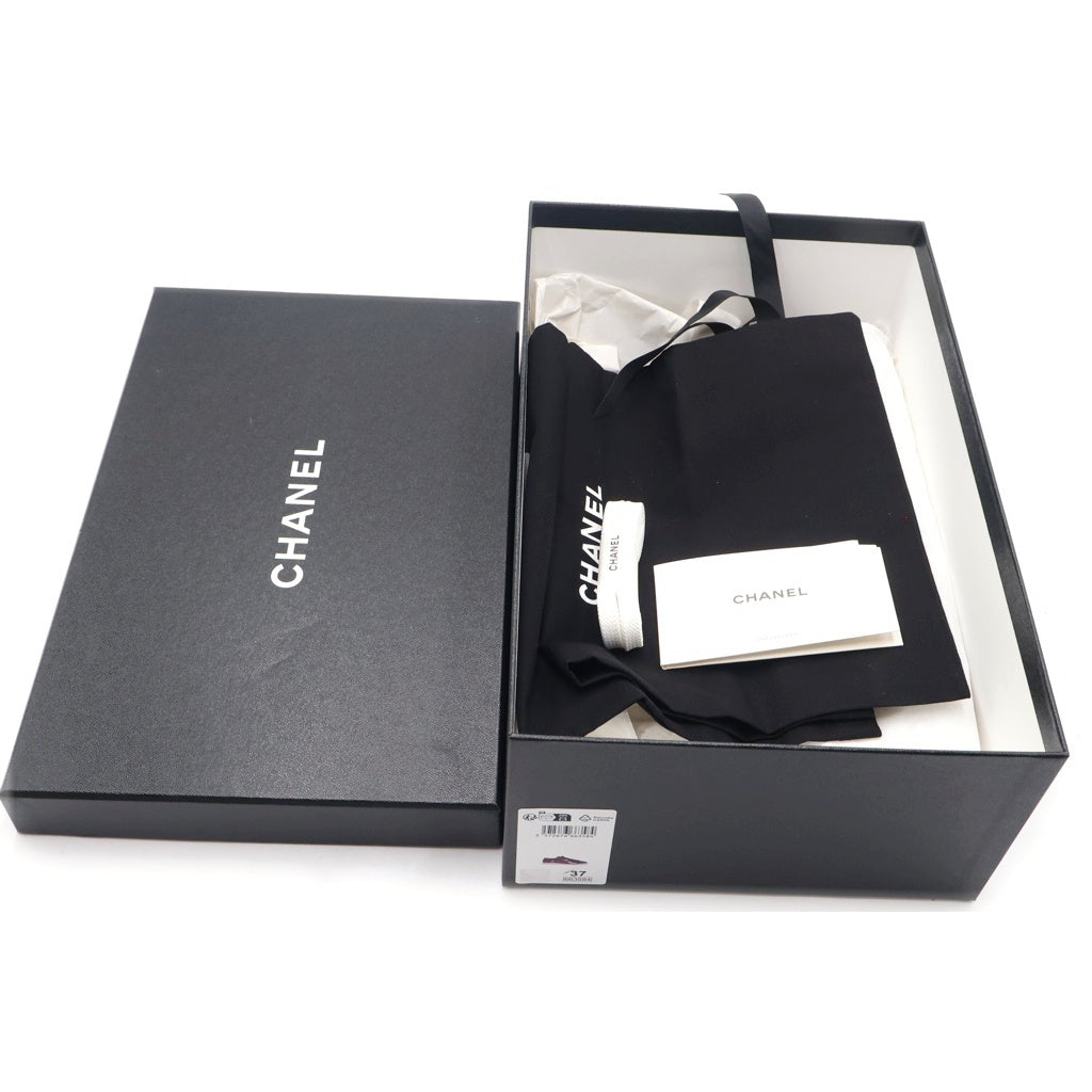 CHANEL(シャネル) ココマークローカットレザースニーカー ホワイト #37 G45996 レディース