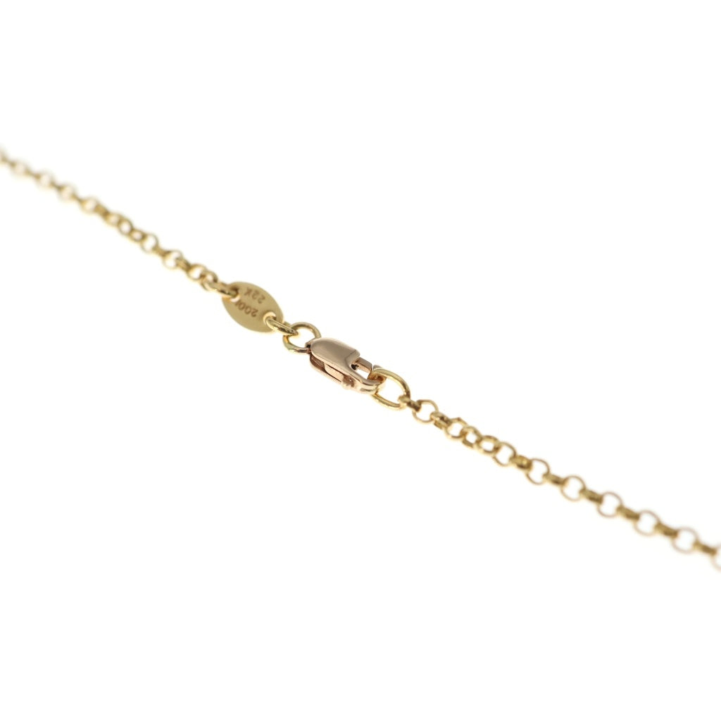 CHROME HEARTS(クロムハーツ) 22K NECKCHAIN R24 ロールチェーンネックレス 24inch ゴールド BCA012
