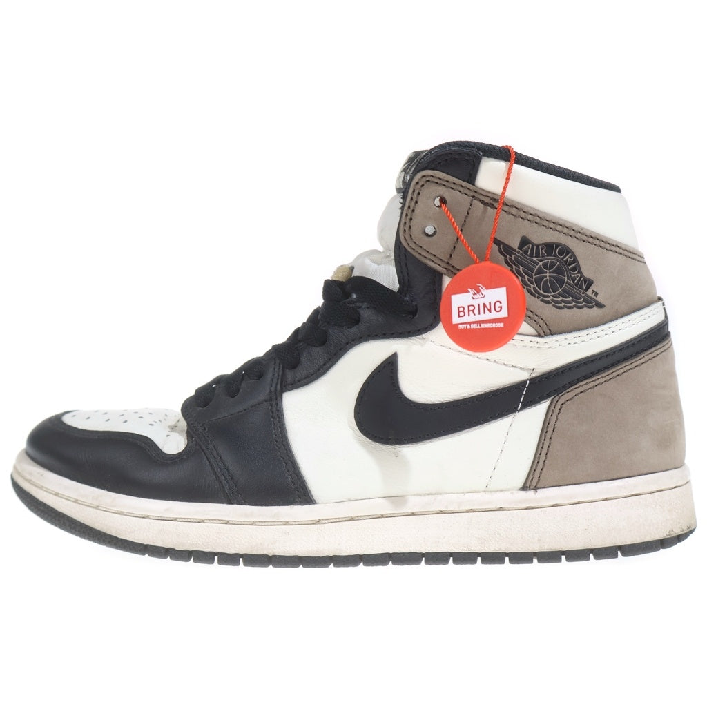NIKE(ナイキ) AIR JORDAN 1 RETRO HIGH OG DARK MOCHA エアジョーダン1 レトロ ダークモカ ハイカットスニーカー ブラウン/ホワイト/ブラック US8/26cm 555088-105 箱