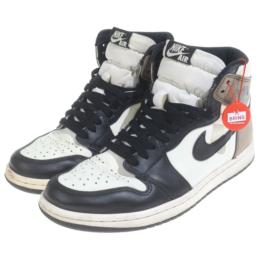 NIKE(ナイキ) AIR JORDAN 1 RETRO HIGH OG DARK MOCHA エアジョーダン1 レトロ ダークモカ ハイカットスニーカー ブラウン/ホワイト/ブラック US8/26cm 555088-105 箱
