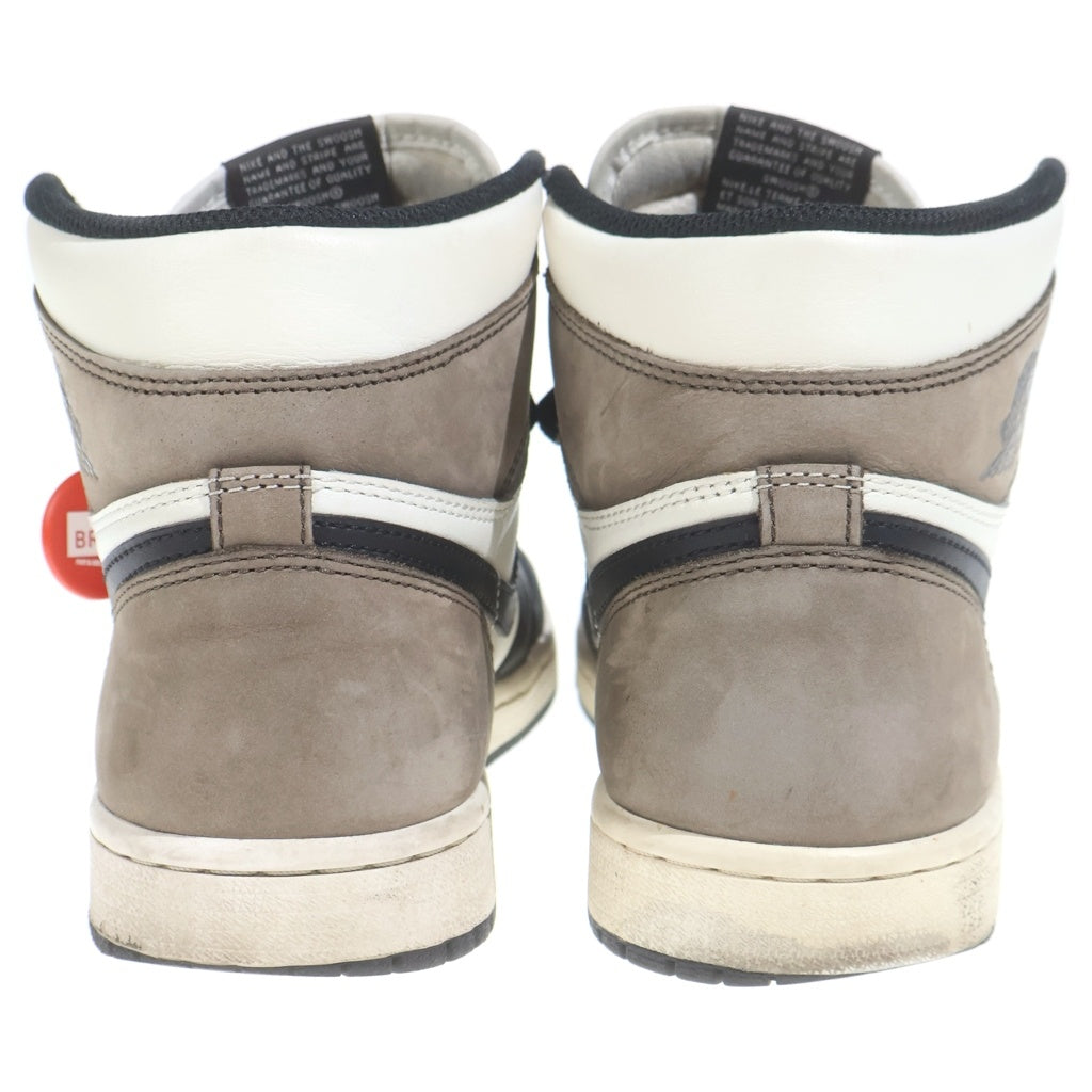 NIKE(ナイキ) AIR JORDAN 1 RETRO HIGH OG DARK MOCHA エアジョーダン1 レトロ ダークモカ ハイカットスニーカー ブラウン/ホワイト/ブラック US8/26cm 555088-105 箱