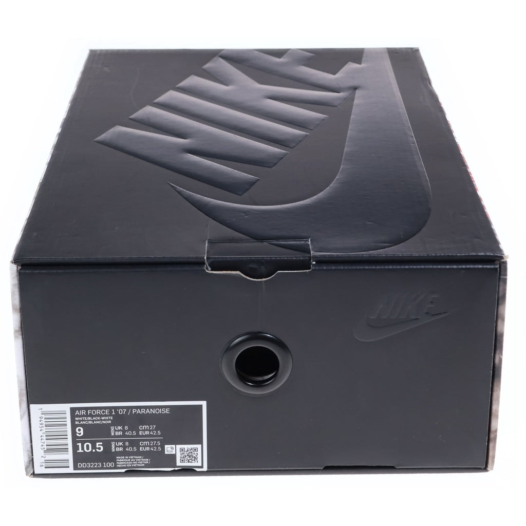 NIKE(ナイキ) ×PEACEMINUSONE AIR FORCE1 07 PARANOISE ピースマイナスワン エアフォース1 07 パラノイズ ローカットスニーカー ホワイト US9/27cm DD3223-100 箱