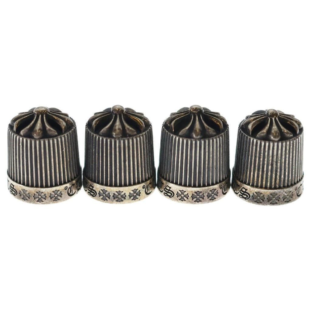 CHROME HEARTS(クロムハーツ) VALVE CAP バルブキャップ 2018年クリスマスノベルティ 4個セット シルバー 保存袋