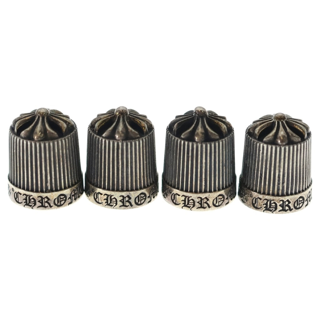 CHROME HEARTS(クロムハーツ) VALVE CAP バルブキャップ 2018年クリスマスノベルティ 4個セット シルバー 保存袋