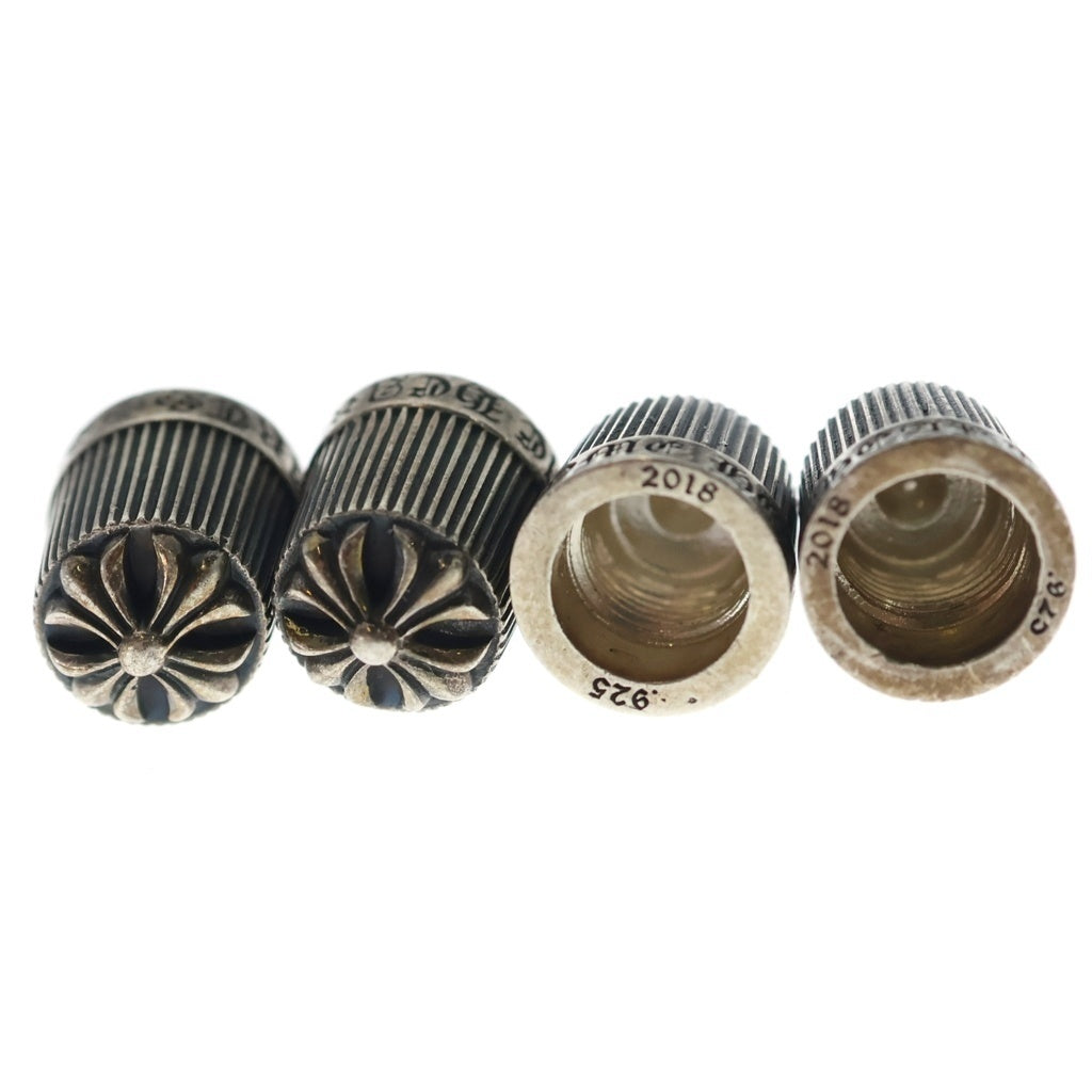 CHROME HEARTS(クロムハーツ) VALVE CAP バルブキャップ 2018年クリスマスノベルティ 4個セット シルバー 保存袋
