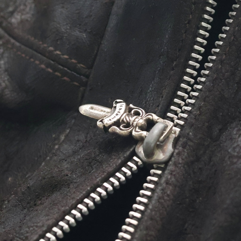 CHROME HEARTS(クロムハーツ) SNAT PACK スナットパック ダガージップ ガンスリンガーベルト レザーウエストバッグ ブラック