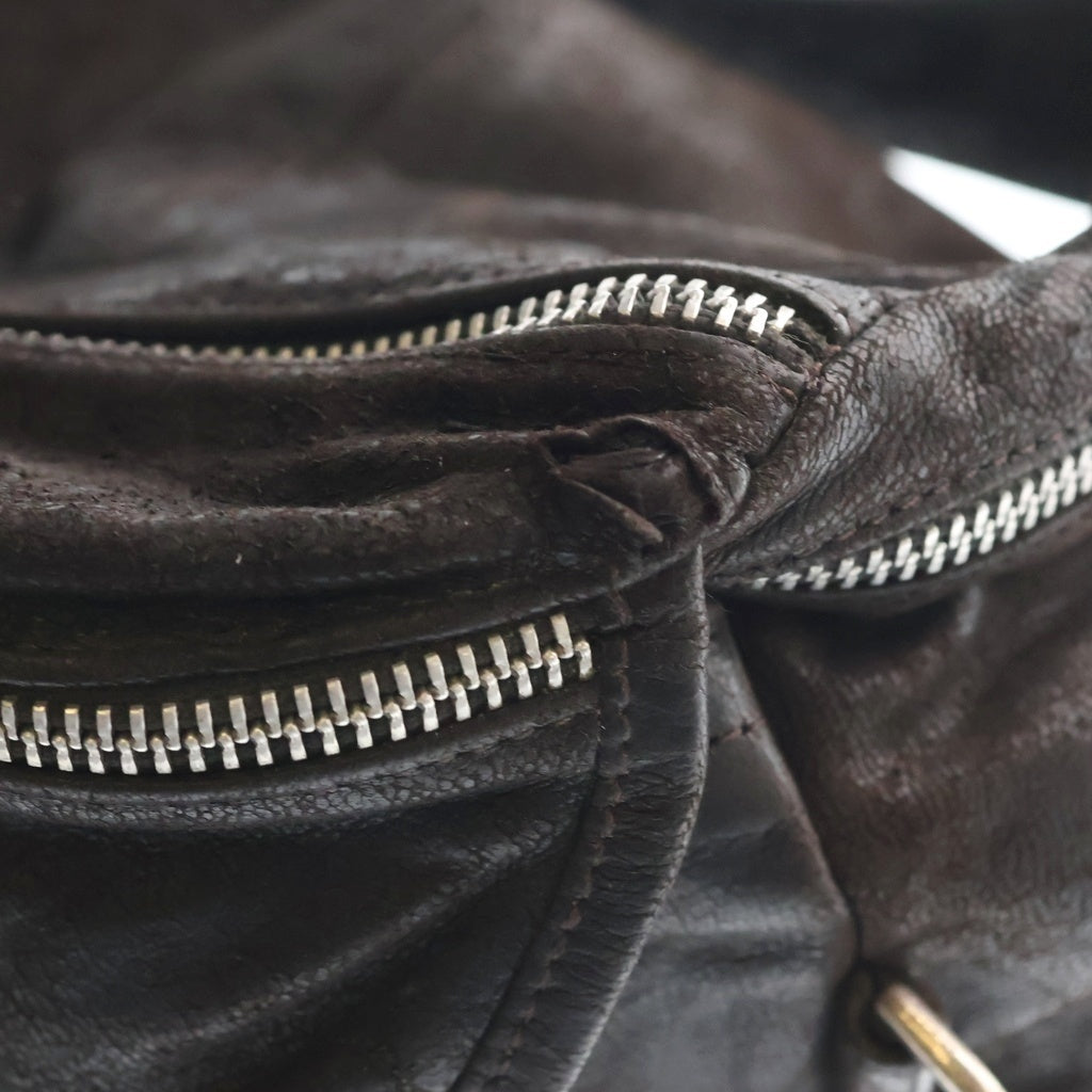 CHROME HEARTS(クロムハーツ) SNAT PACK スナットパック ダガージップ ガンスリンガーベルト レザーウエストバッグ ブラック