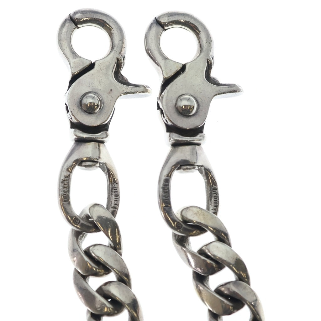 CHROME HEARTS(クロムハーツ) CLASSIC SHORT-T/ 2クリップショートクラシック ウォレットチェーン シルバー BCA068