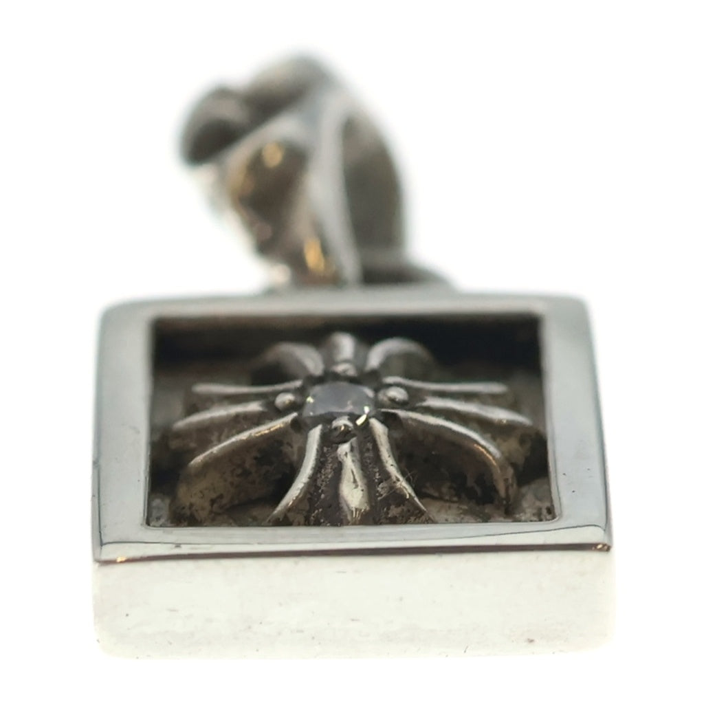 CHROME HEARTS(クロムハーツ) FRAMED CH PLUS 1DIA フレームドCHプラス 1ダイヤ チャーム ペンダントトップ シルバー BCA271