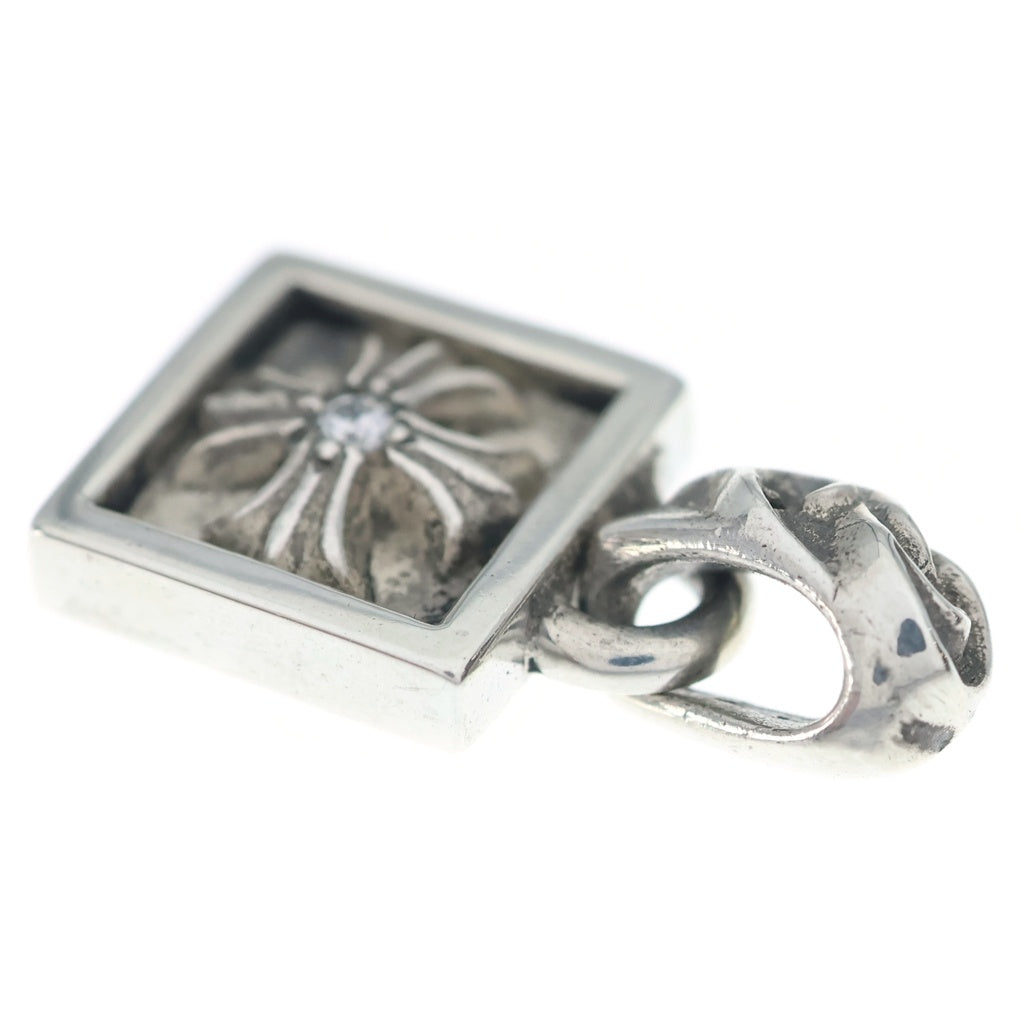 CHROME HEARTS(クロムハーツ) FRAMED CH PLUS 1DIA フレームドCHプラス 1ダイヤ チャーム ペンダントトップ シルバー BCA271
